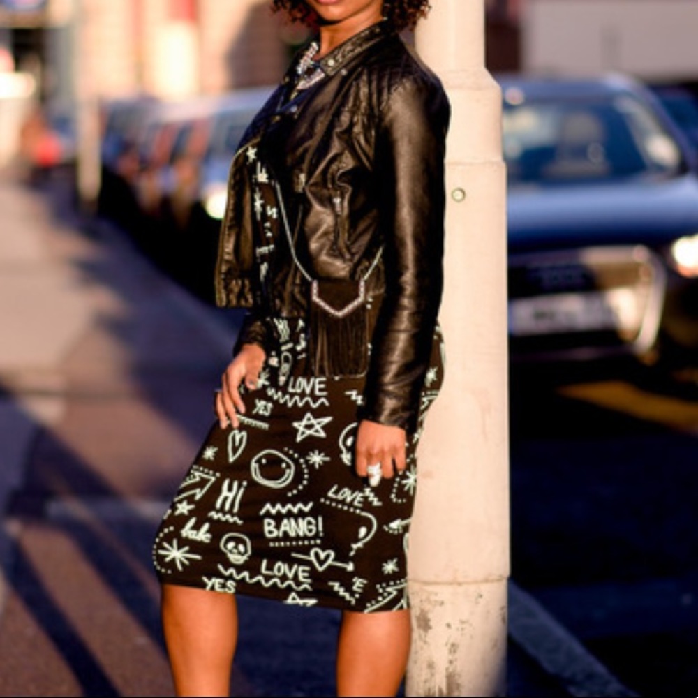RARE ASOS Limited Edition Black Body-con Midi Dress